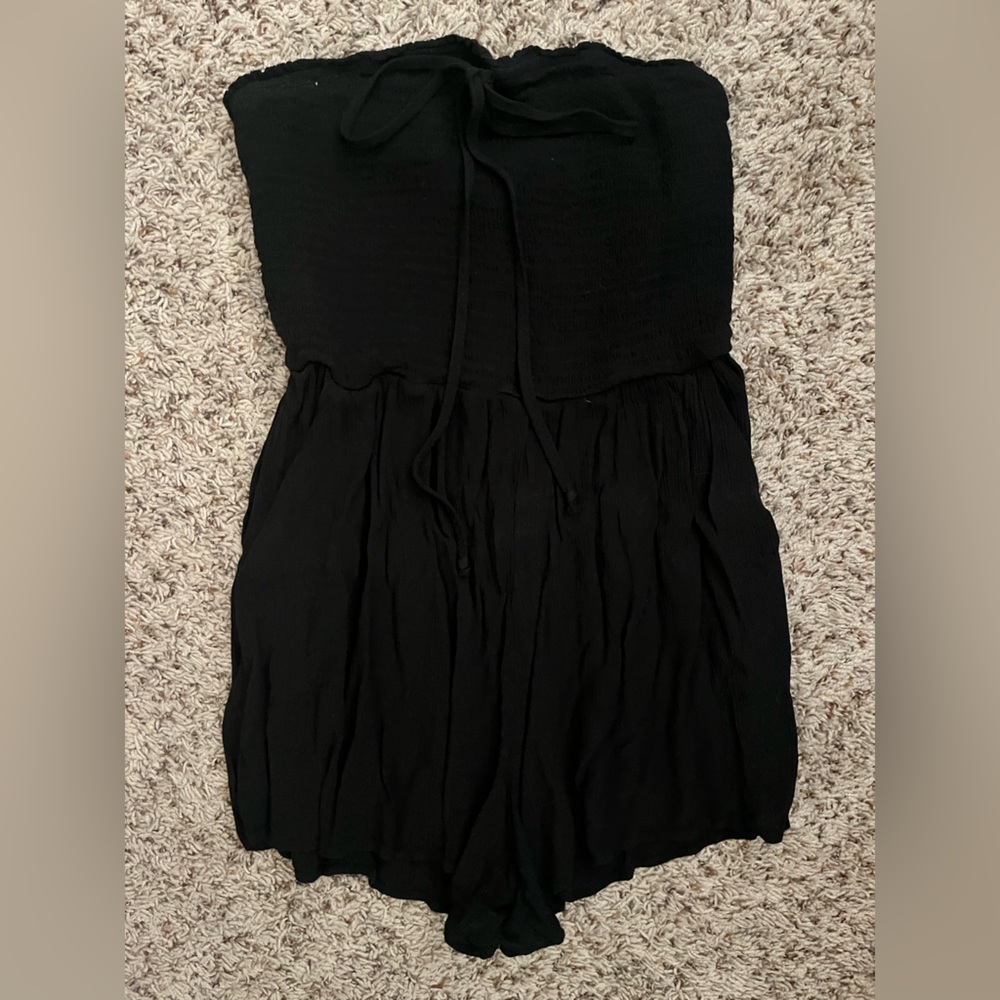 Size L Black strapless romper Target